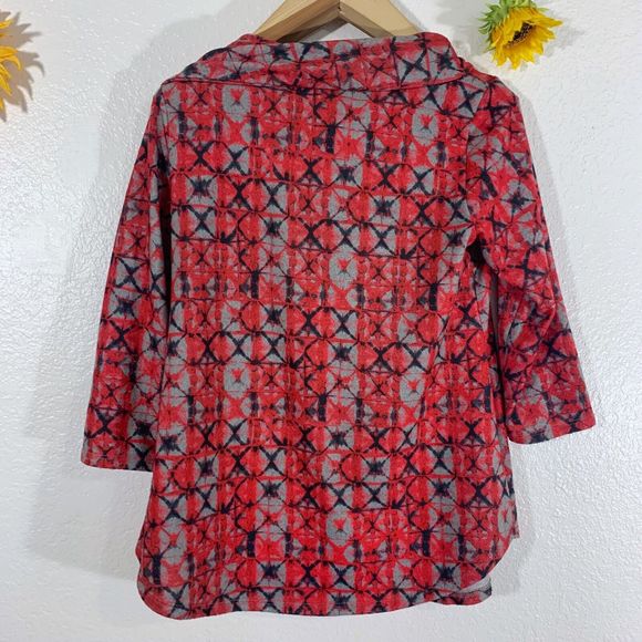 Ruby Rd. Tye Dye Cowl Neck Tassel Knit Sweater Size Small Women’s - Picture 5 of 10